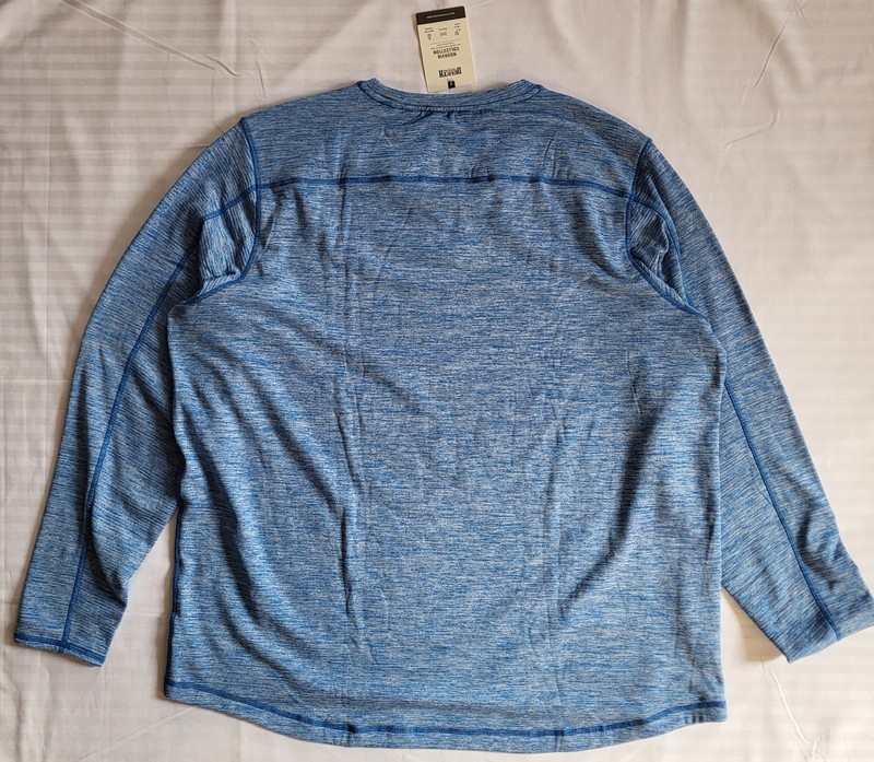 Duluth Trading Noorvik Base Layer Crew Shirt Men's 3XL Blue Heather Warm Fleece gallery