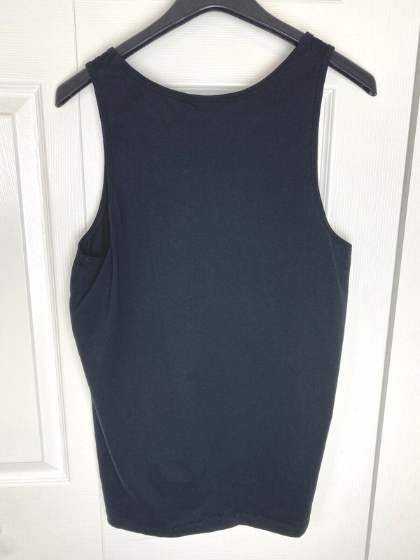 Tank Black Size Medium Activewear ASOS Cotton Casual Wear Layering Piece gallery