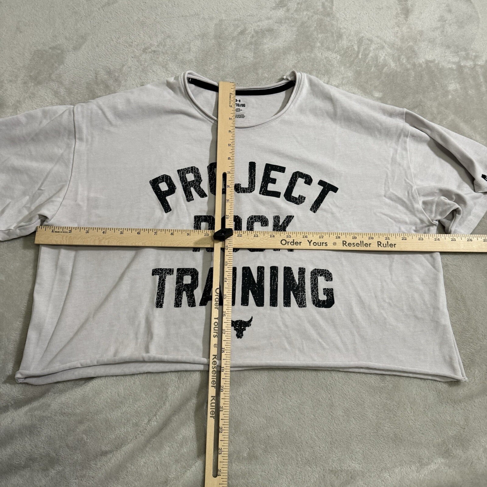 Under Armour Project Rock Heavyweight Stay Hungry Cutoff Gray T-Shirt Men's XL gallery