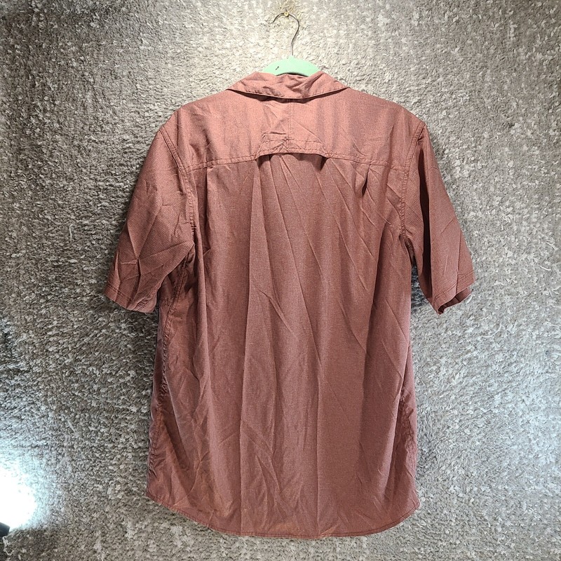 ATG Wrangler Performance M Shirt Short Sleeve Zip Pocket Button Up Outdoor gallery