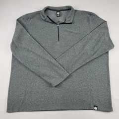 REI Co-op Fleece Pullover Mens 2XL Gray Quarter Zip Lightweight Hiking Outdoor