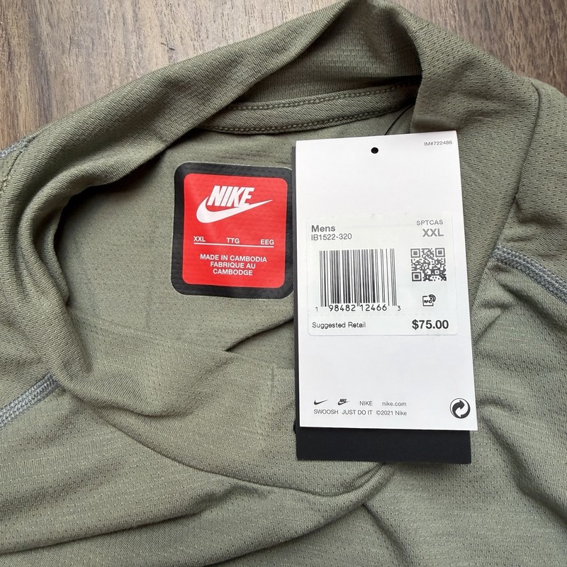 Nike Tech Short Sleeve Compression Base Layer Shirt IB1522-320 Men’s Size XXL gallery