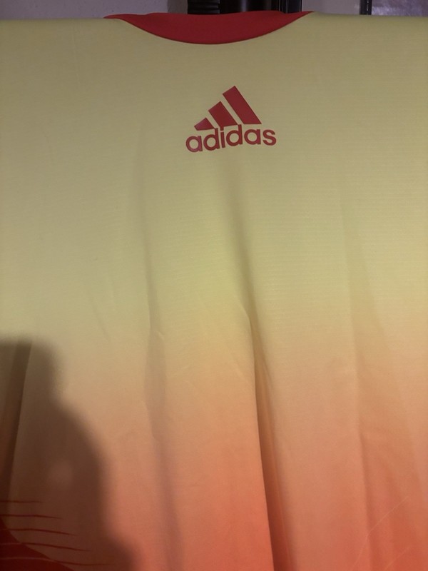 Adidas AdiZero ForMotion Tennis Crew Shirt Men's XXL Orange Yellow gallery