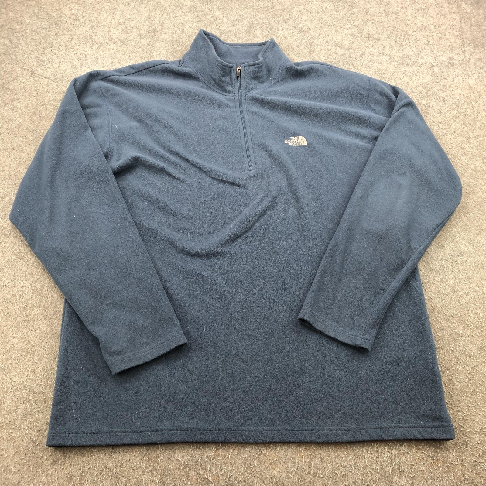 The North Face Pullover Mens XL Blue Fleece 1/4 Zip TKA 100 Hiking Sweater gallery