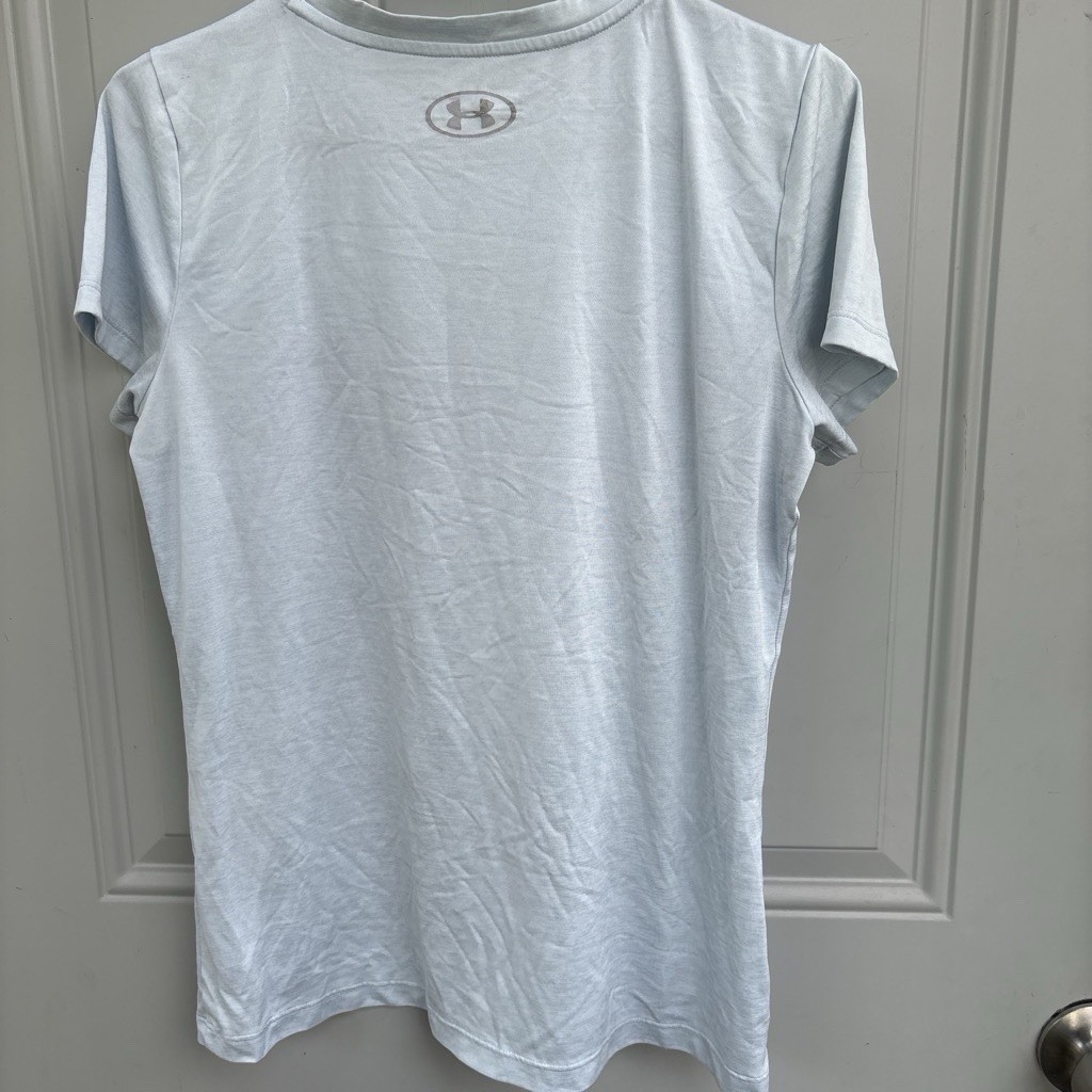 Under Armour HeatGear Men's M White Loose Fit Crew Neck Short Sleeve Tee gallery