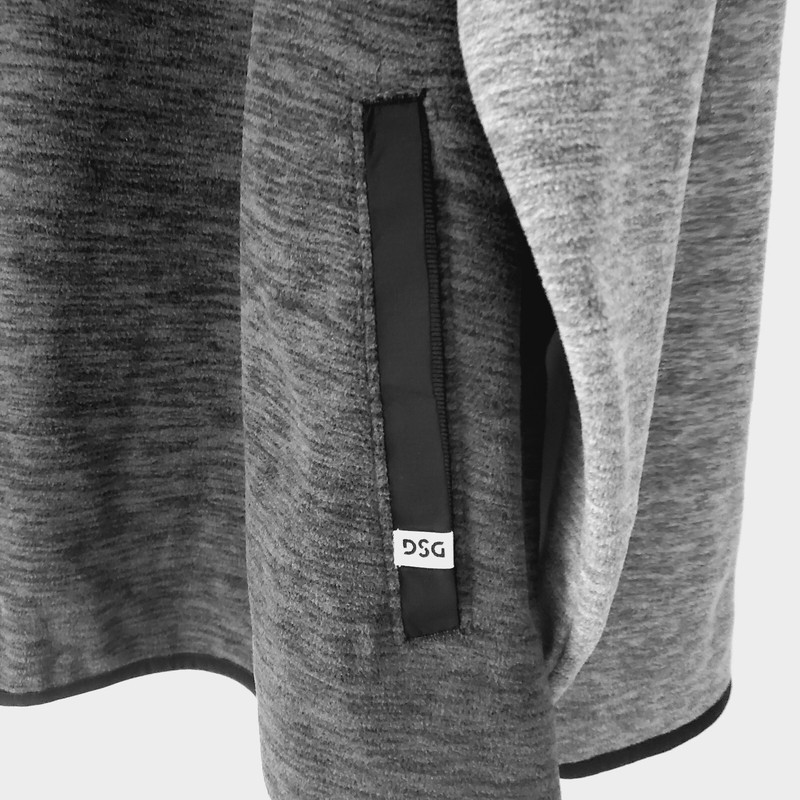DSG Polar Fleece Half Zip Pullover Gray/Black Soft Size XXL NEW Without Tags gallery