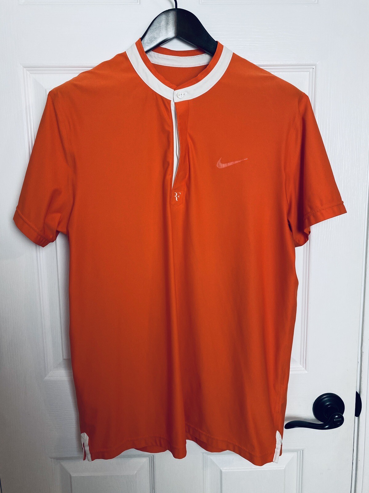 Nike Roger Federer RF 2010 Miami Henley Polo Tennis Shirt Large Rafa Nadal gallery