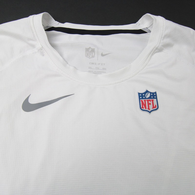 Nike NFL On Field Dri-Fit Compression Top Men's White Used XXL gallery