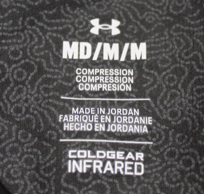 NWT Under Armour ColdGear Infrared DSG CGI Black Camo Print Compression Shirt M gallery