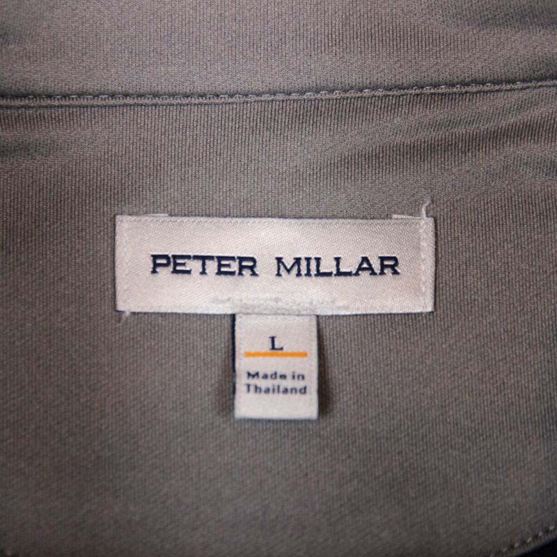 Peter Millar Perth Pullover Men's Large Blue Quarter 1/4 Zip Golf Performance gallery