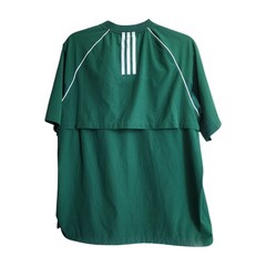 Adidas Windbreaker Pullover Mens SMALL GREEN 1/4 Zip Golf Vented Back Panels