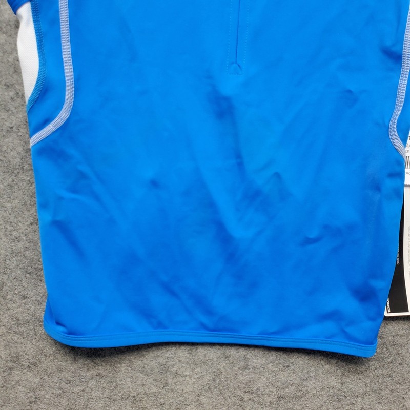 NWT 2XU Top Men's Size Medium Blue Comp Tri + Pocket Singlet Tank Sleeveless gallery