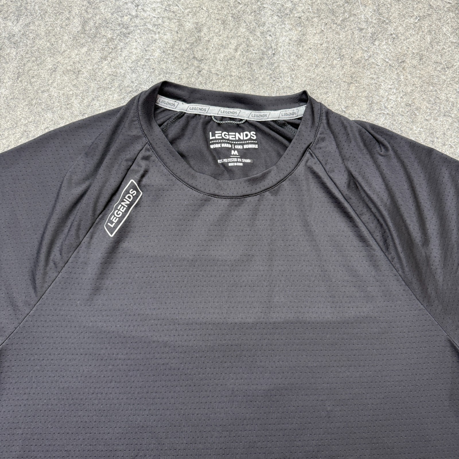 LEGENDS Performance Training Tee Shirt Men M Black Crew Neck Short Sleeve gallery