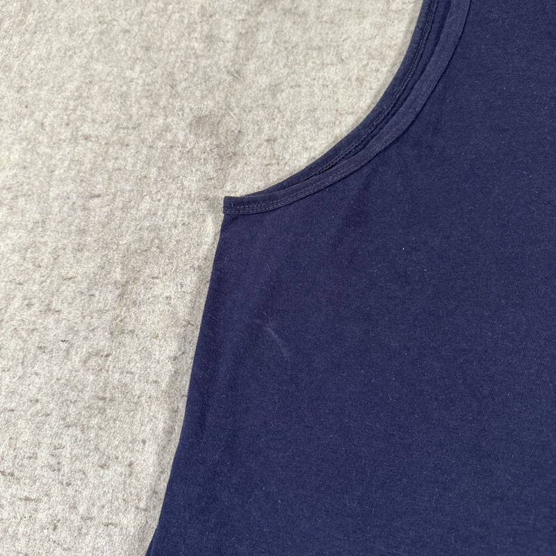 Vintage Chicago Bears NFL Tank Top Medium? Navy Blue Helmet Logo Anvil gallery