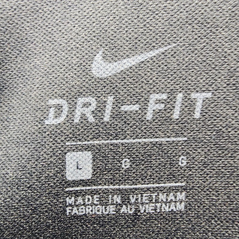 Nike Quarter Zip Pullover Mens Large Dri-Fit Cool Gray Racer Long Sleeve Running gallery