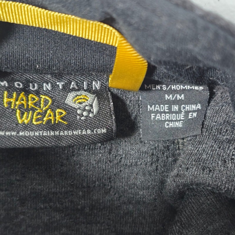 Mountain Hardwear Fleece Pullover 1/4 Zip Black Men's M/M Wool Blend Outdoor gallery