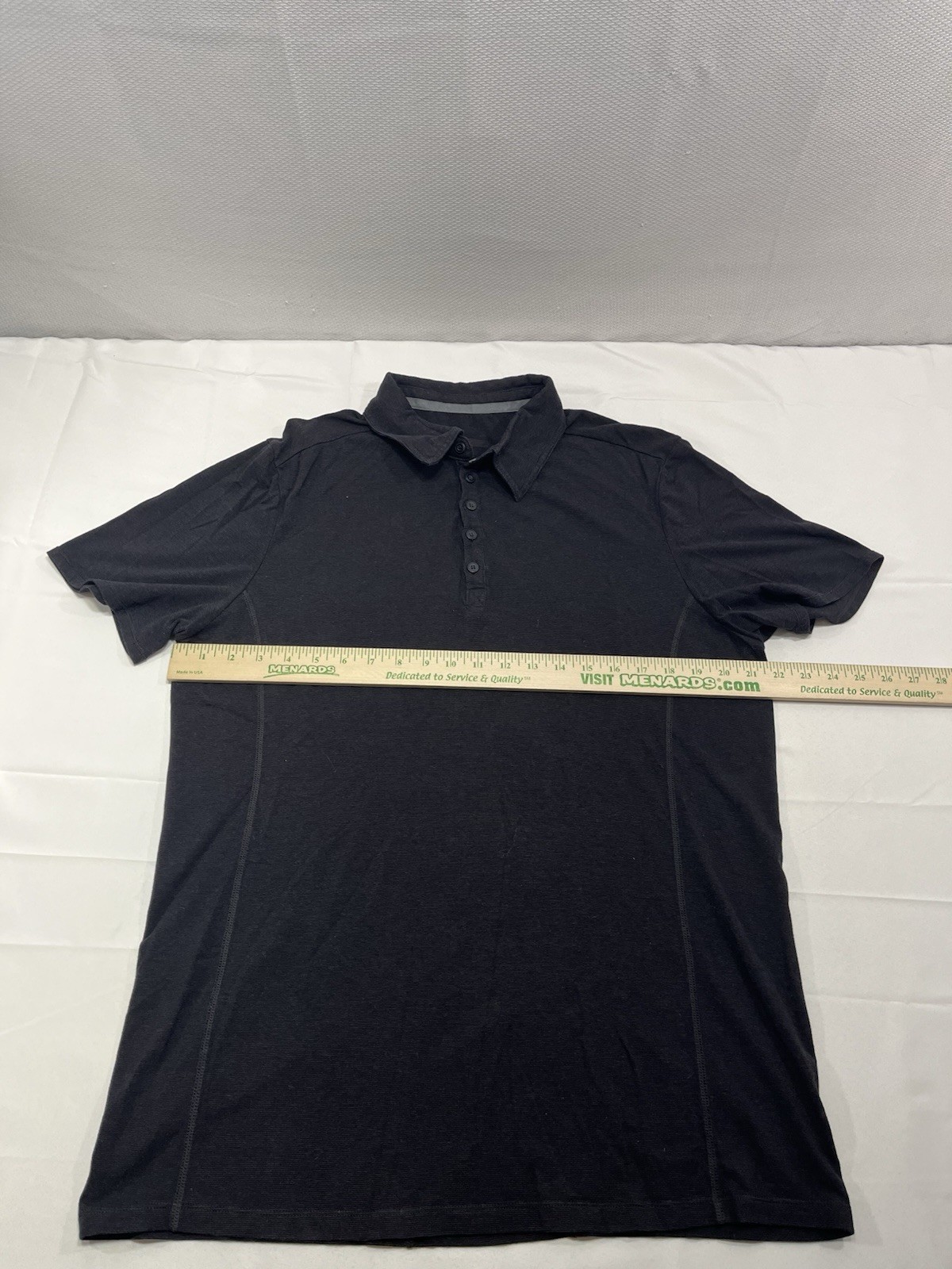 Hylete Icon Polo Shirt Mens XL Short Sleeve Black Activewear Gym Yoga Bamboo gallery
