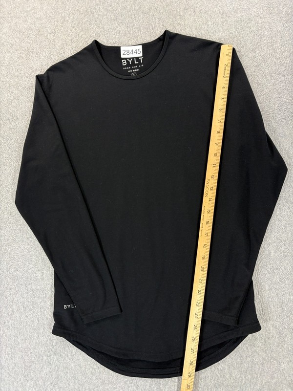 Bylt Drop Cut Bylt Blend Long Sleeve Crew Shirt (Men's Small) Black gallery