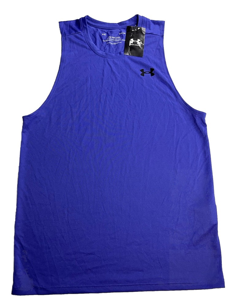 Under Armour Men's UA The Tech Tank Purple S Tank Top Sleeveless Shirt NWT