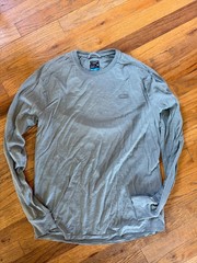 ICEBREAKER Cool Lite Shirt Men’s Med Teal Merino Wool Long Sleeve Outdoor Hiking