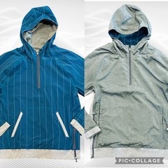 Lululemon Sundown To Sunup Jacket Men’s Size Large Reversible Hoodie Gray Blue