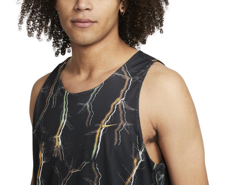 Nike Premium Men's Reversible Basketball Sleeveless Jersey (Black/Multi) DQ5830 gallery