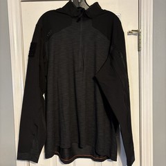5.11 Tactical Men’s Size Large 1/4 Zip Dri Fit Pullover Black Charcoal