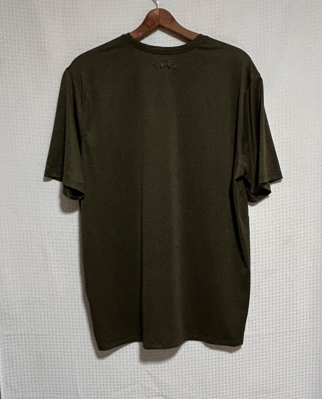 Under Armour Shirt Men Large Green UA Tech Vent Short Sleeve Top Running v gallery