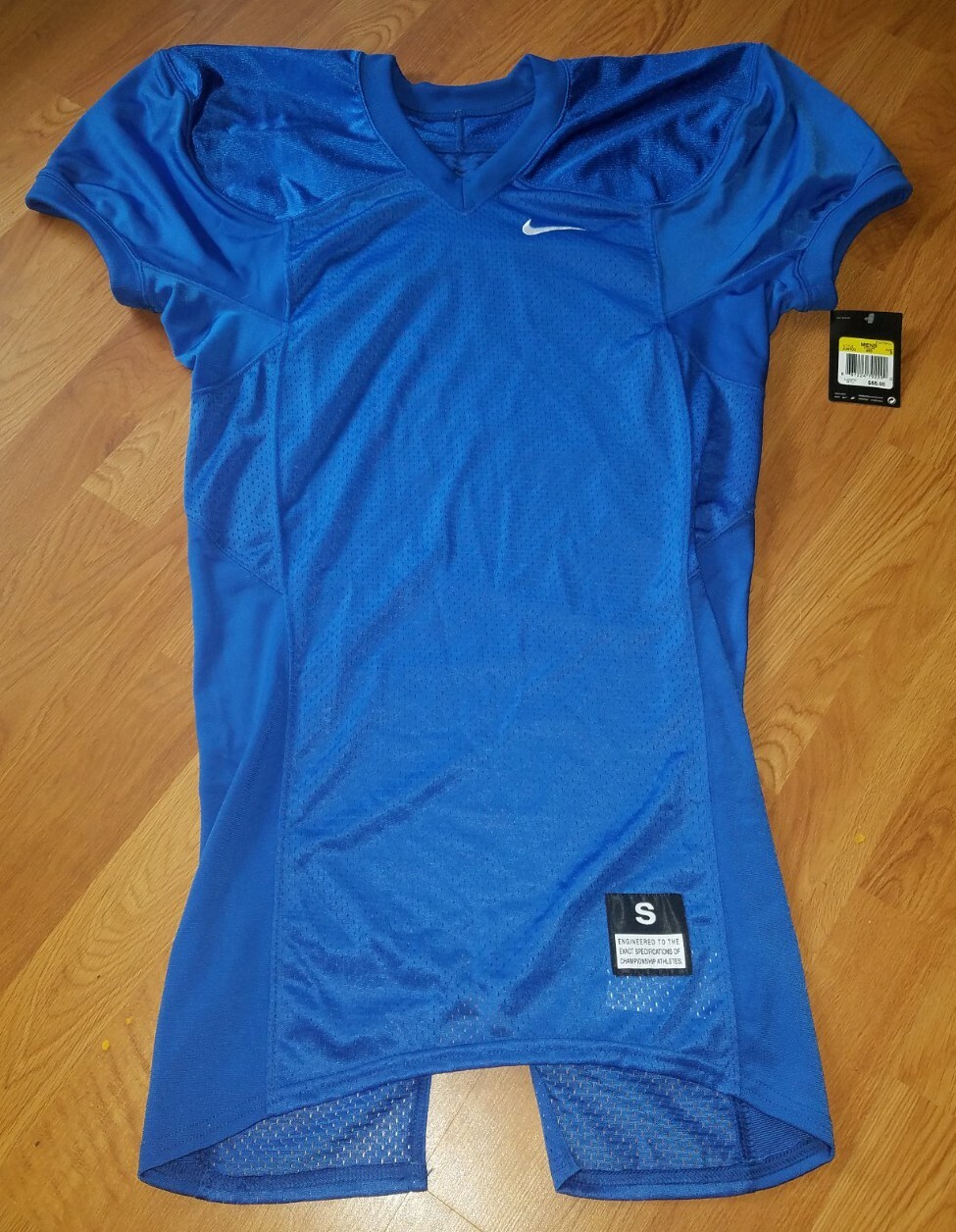 $55 Nike Defender Football Practice Jersey 535703-493 Men's Small Blue Blank NWT gallery