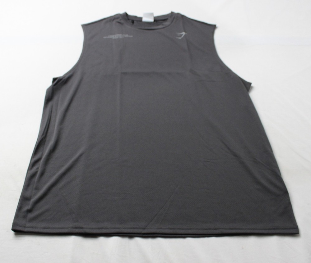 Gymshark Men's Oversized Fit Conditioning Club Tank BM7 Grey Medium NWT