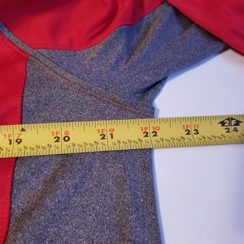 Colosseum Men's Nebraska Huskers N Quarter-Zip Thin Light Jacket Red L Large gallery