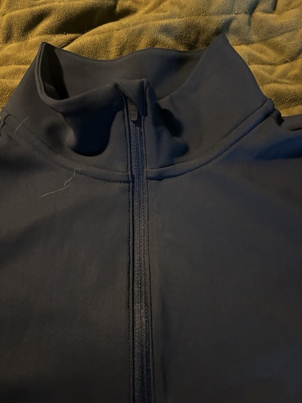 Brady 1/4 Zip Blue Pullover Men's S Long Sleeve Mock Neck Stand-Up Collar gallery
