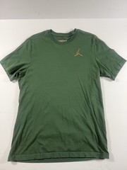 Nike Air Jordan Mens Jumpman T-Shirt Sz Large Embroidered Logo Green