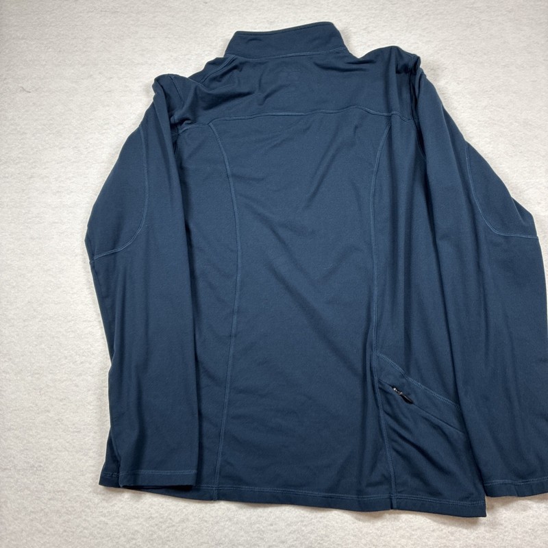 Mountain Hardwear Navy Quarter Zip Long Sleeve Pullover Top Mens M Lightweight gallery