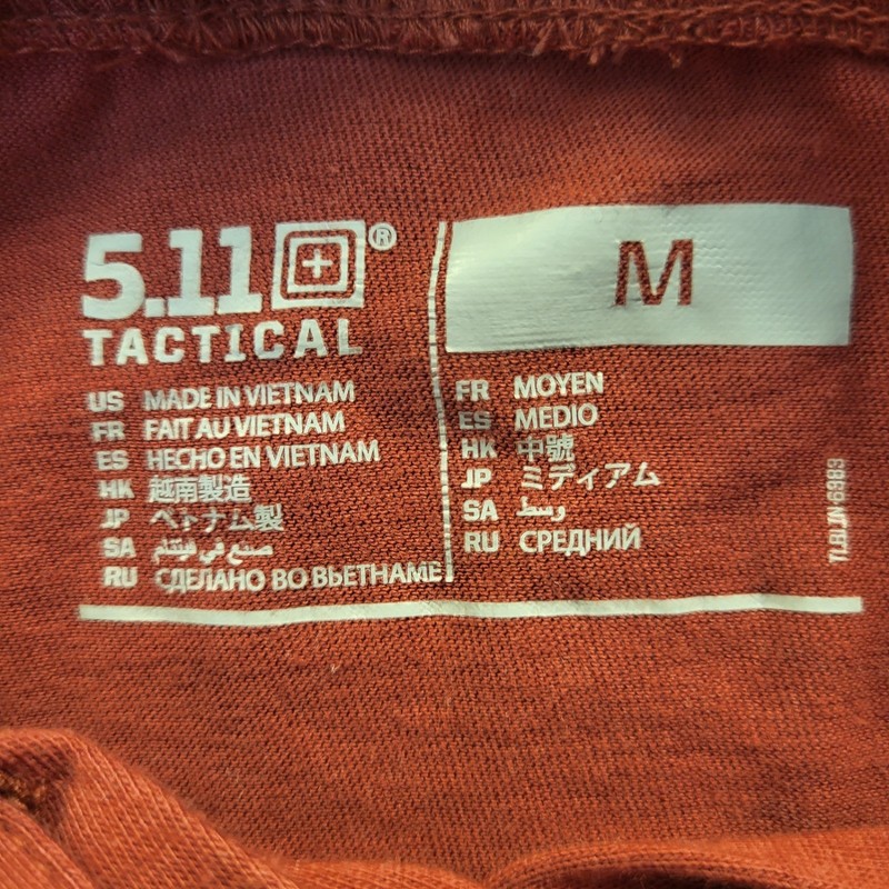 511 Tactical Hoodie Activewear Pullover Shirt Long Sleeve Men's M Maroon gallery