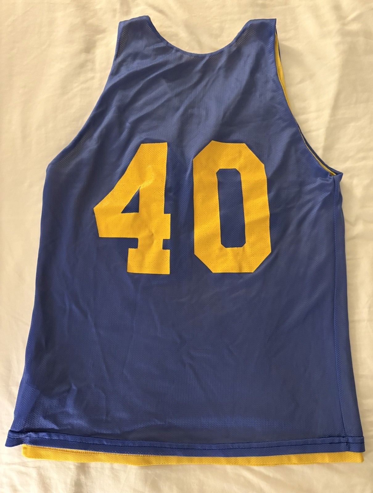 Camp Gold #40 Teamwork Athletic Apparel Reversible Mesh Breathable Jersey Tank gallery