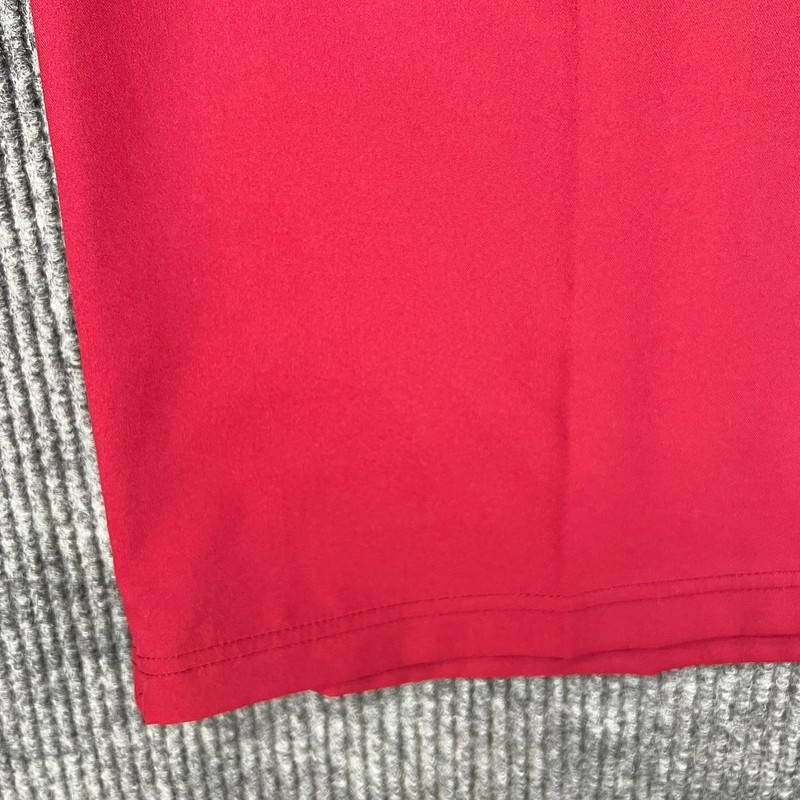 Adidas Pullover Jacket Shirt Mens XL Extra Large Red Maroon Short Sleeve 1/4 Zip gallery