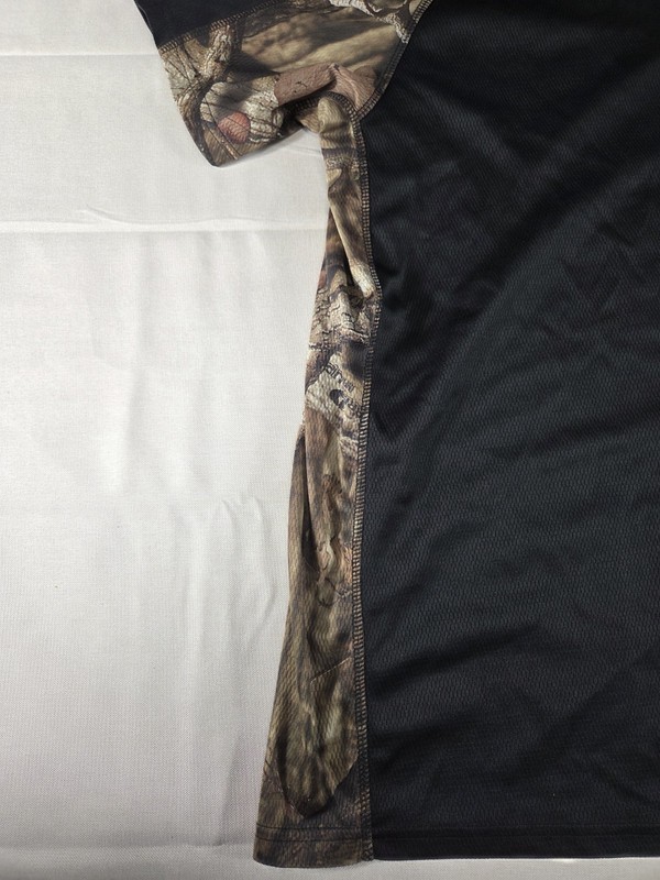 Mossy Oak Camo Performance Shirt Mens XL Black Hunting Athletic Tee gallery