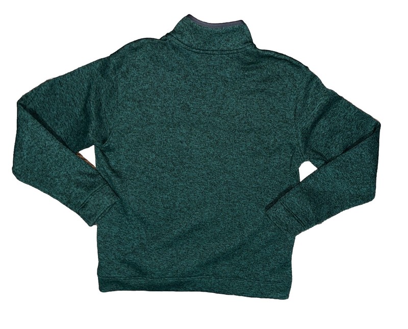 Eddie Bauer Radiator Green Fleece Snap Front Pullover Shirt Size XL gallery
