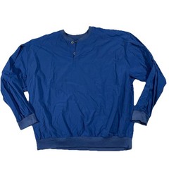 Nike Golf Jacket Mens 2X XXL Blue Sport Cover Up Quarter Button Pullover S1