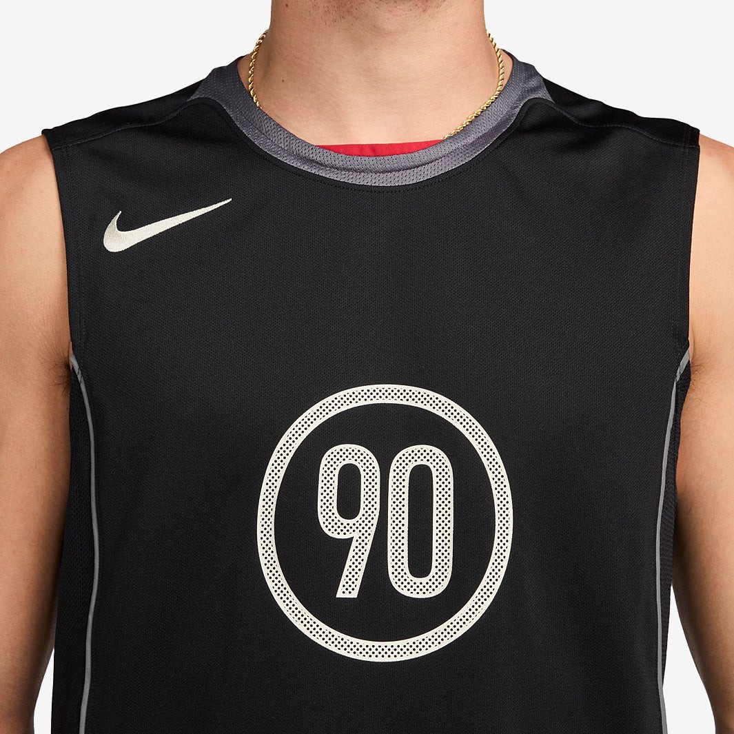 Nike Dri-Fit Total 90 Sleeveless Jersey Top Black HV1180-010 Men’s Size Medium gallery