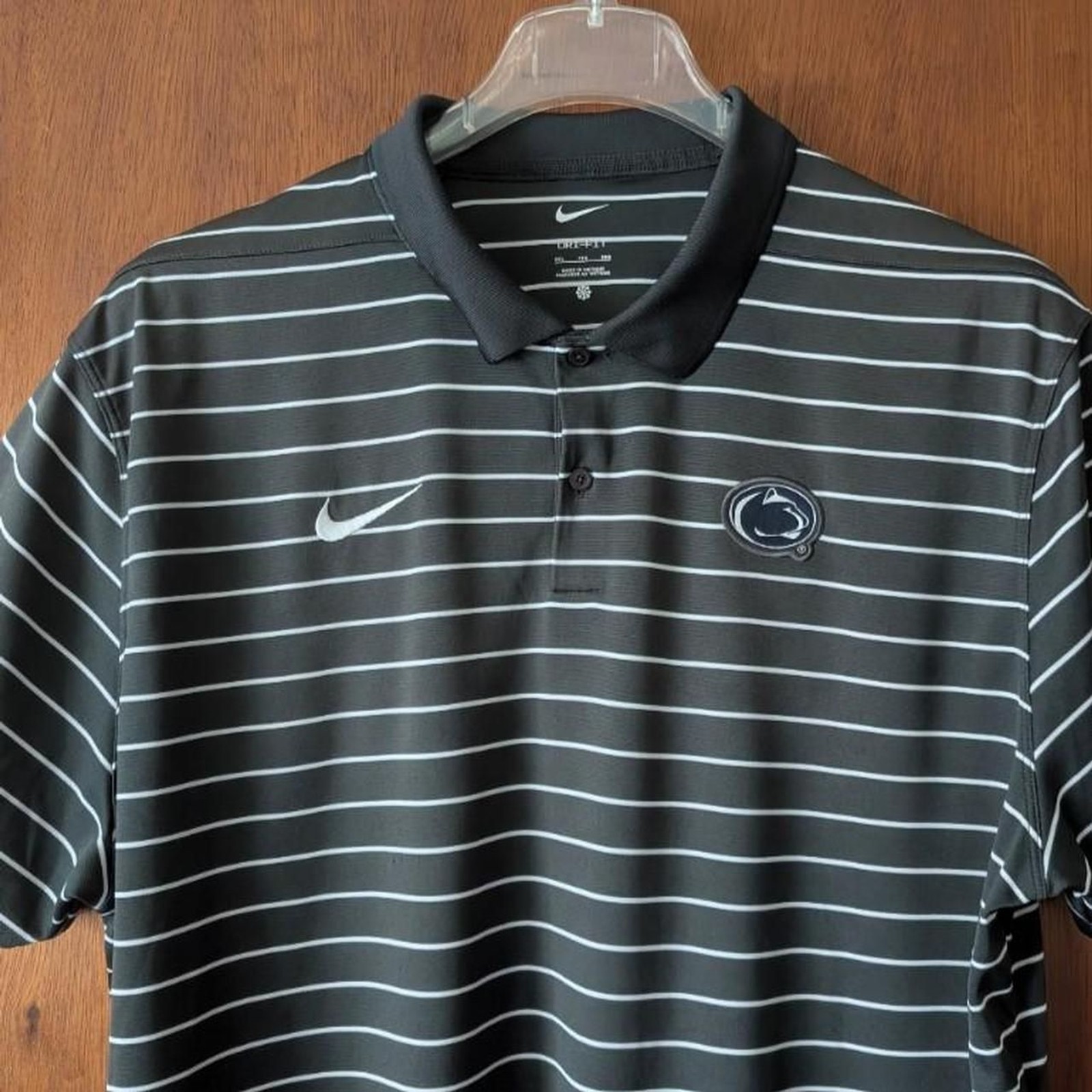 Nike Dri-Fit Penn State Striped Polo Shirt Men's Size XXL gallery