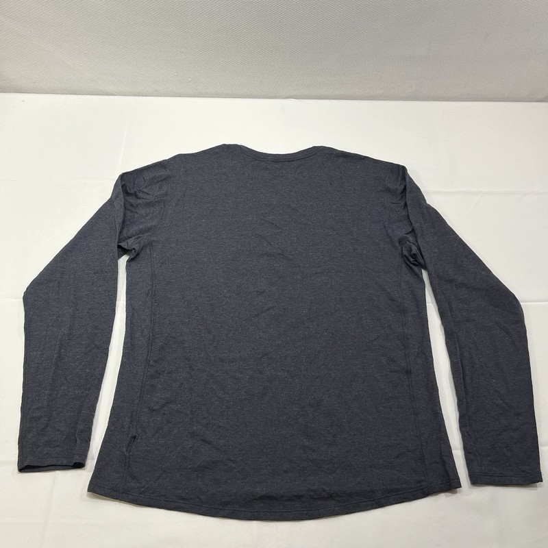 Backcountry Merino Wool Blend Base Layer Gray Long Sleeve Shirt Mens Medium gallery