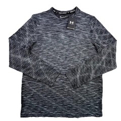 Under Armour UA Seamless LS Shirt Men’s Large Gray Performance Tee Fitted NEW