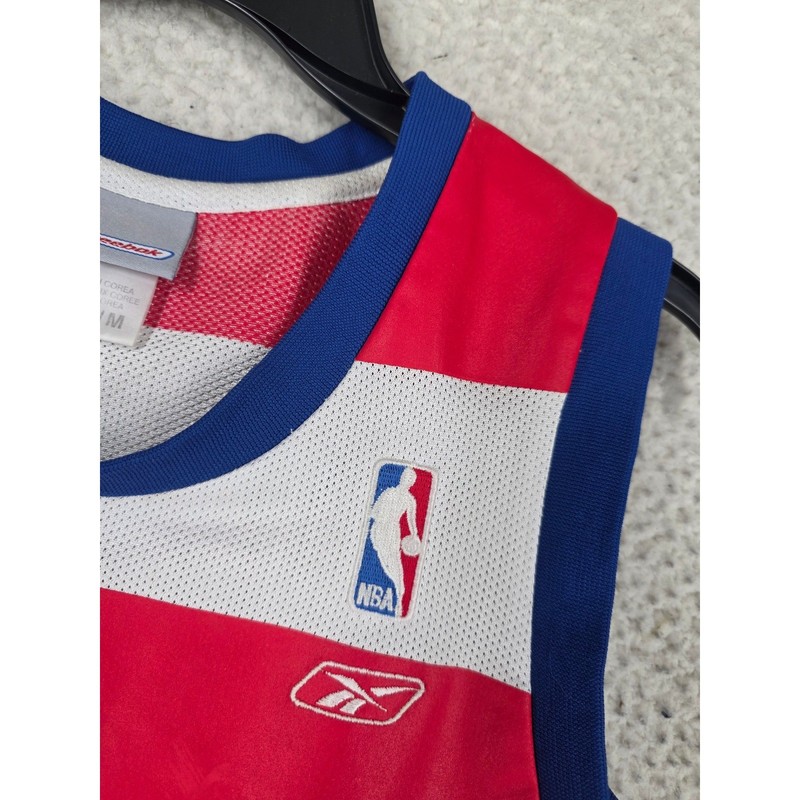 Reebok Jersey Jordan Washington Bullets Hardwood Classics NBA #23 Men M Vtg gallery