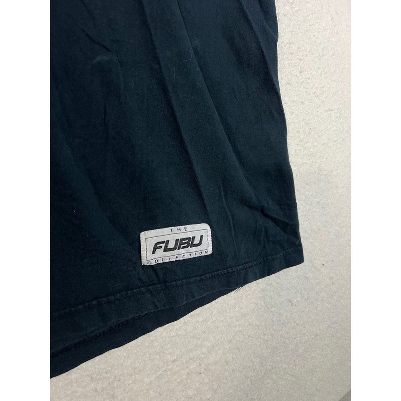 FUBU SPORT Sleeveless T Shirt Mens XXL Black Yellow Logo Gym Athletic gallery
