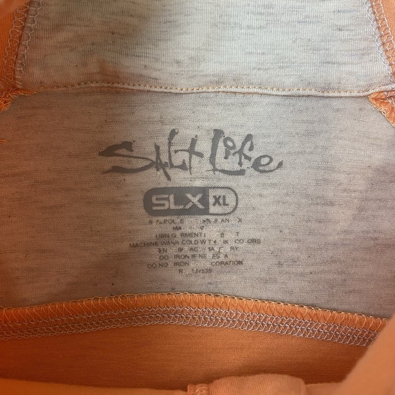 Salt Life SLX 1/4 Zip Pullover XL Uvapor Orange Long Sleeve Fishing Golf Run gallery