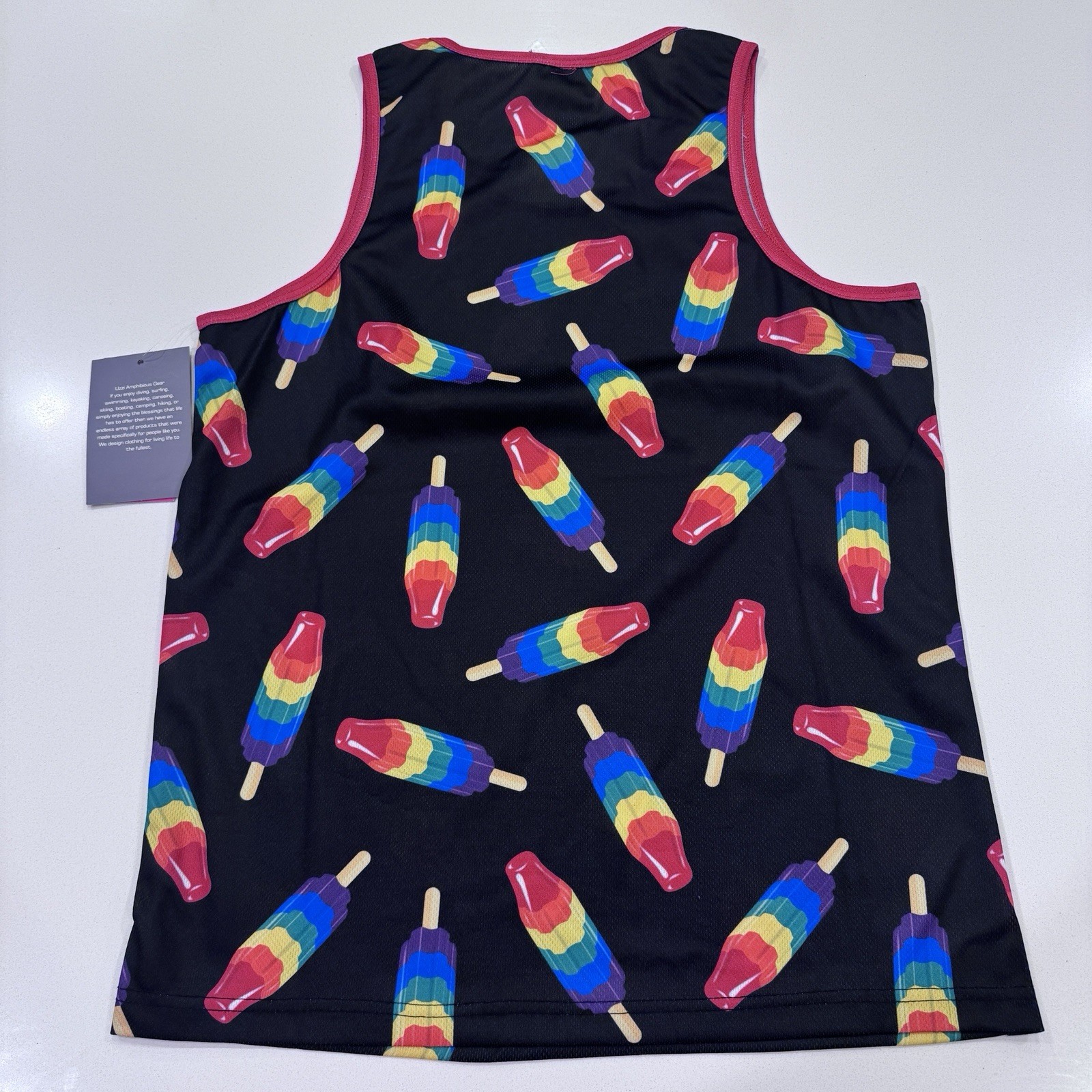 Uzzi Performance Gear Mens Muscle Shirt Tank PRIDE Popsicle Pride Size X-SMALL gallery