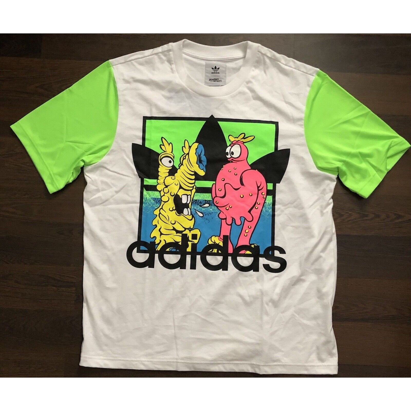 Adidas X by Jeremy Scott JS TEE Graphic Print AmbroideredT-Shirt, M, H53371 gallery