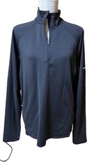 LL Bean NWOT Men’s Slightly Fitted Perform 1/4 Zip Pullover Black Med Reflective